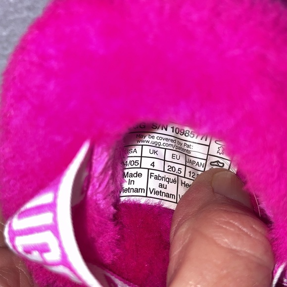 Ugg fluff yeah slide rock pink toddler 4/5 - Picture 5 of 8